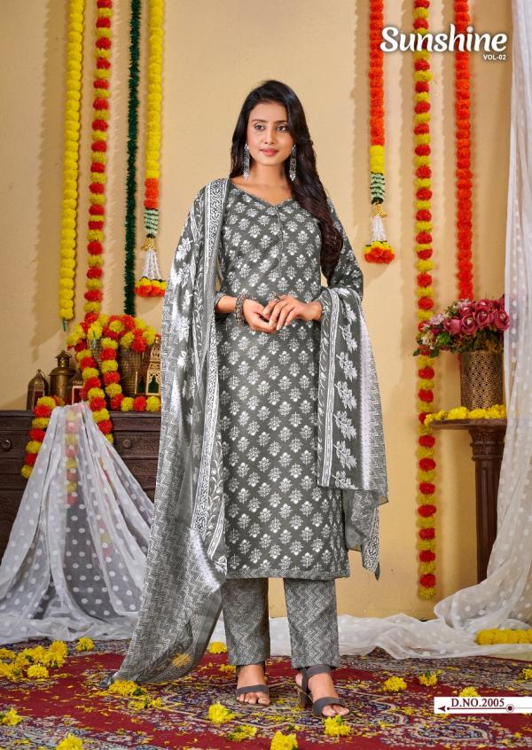 skt sunshine vol 2 cotton magic designer dress material